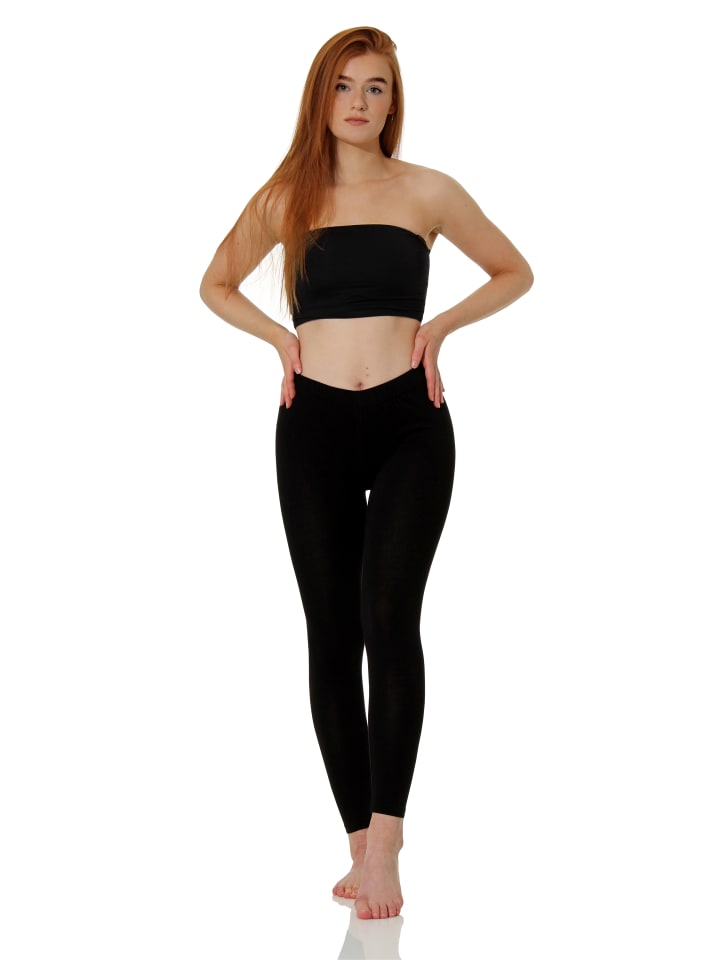 Leggings Baumwolle in Schwarz
