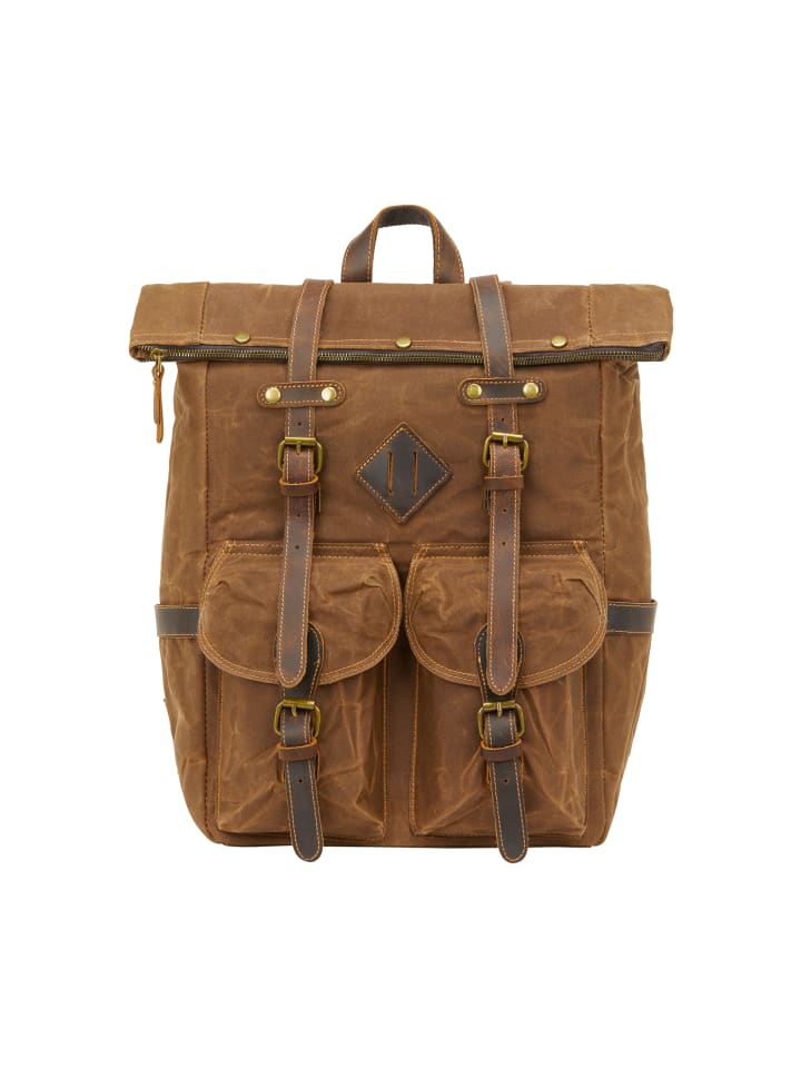 Men Backpack in Brown