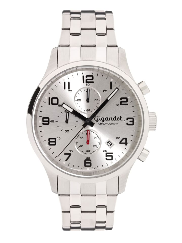 Quarzuhr Chronograph "RED TOUCH" in Silber