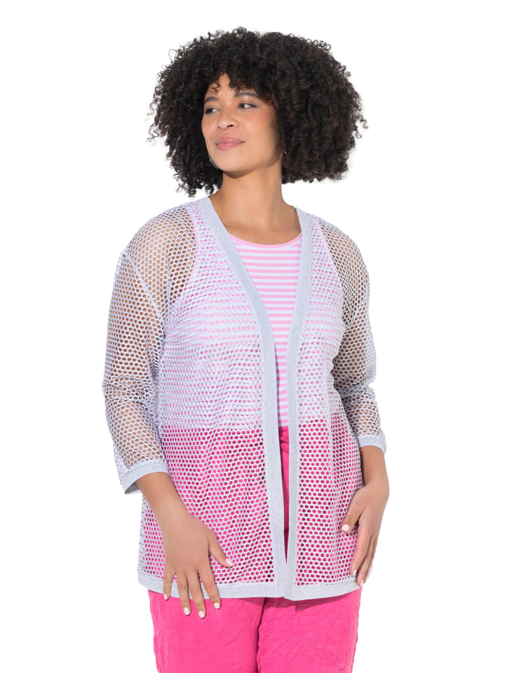 Strickjacke in fliederviolett