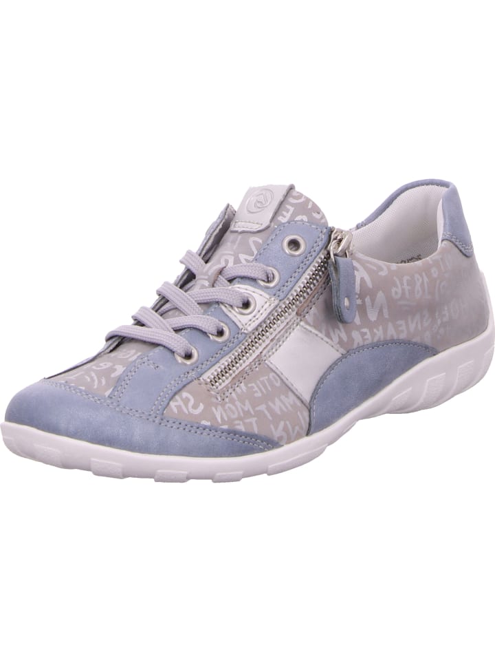 Schnürschuhe in bleu/ciel/silver
