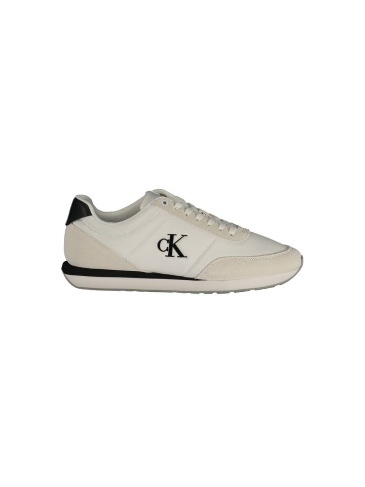 Weiß Polyurethan Herren Sneaker