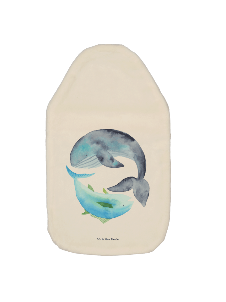 Wärmflasche Walfisch Thunfisch ohne Spruch in Weiß
