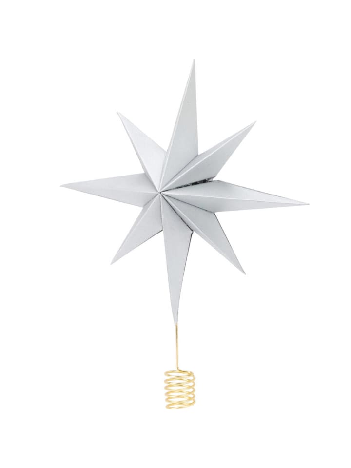 Weihnachtsdekoration in silbern