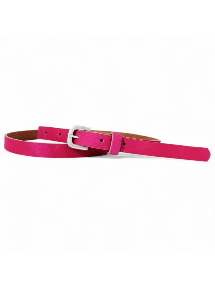 schmaler Damengürtel in Pink