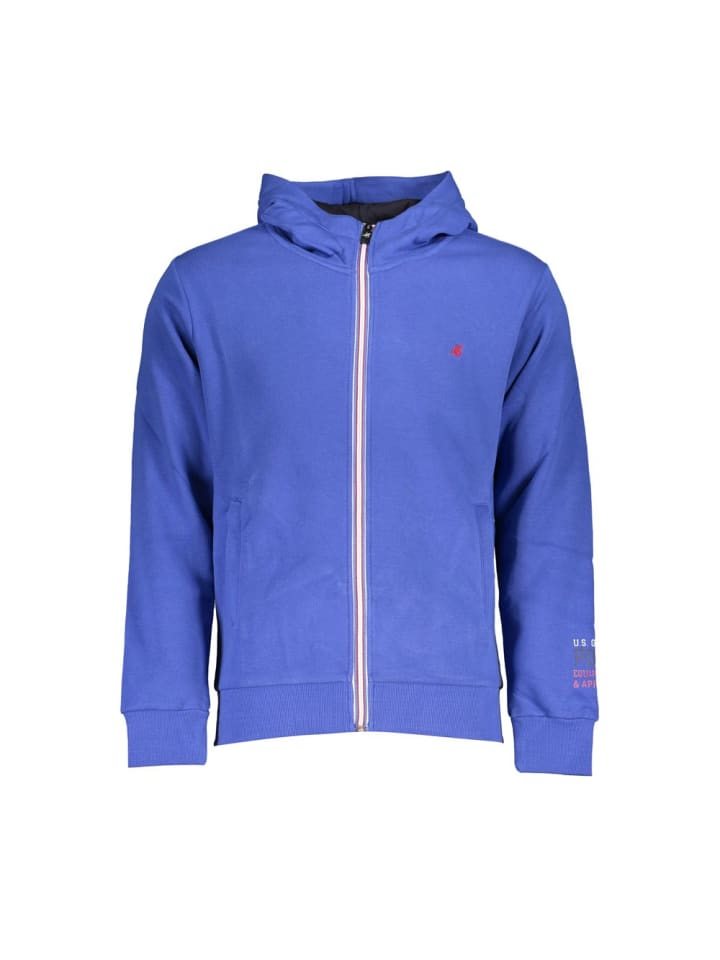 Blau Baumwolle Herren Sweatshirt