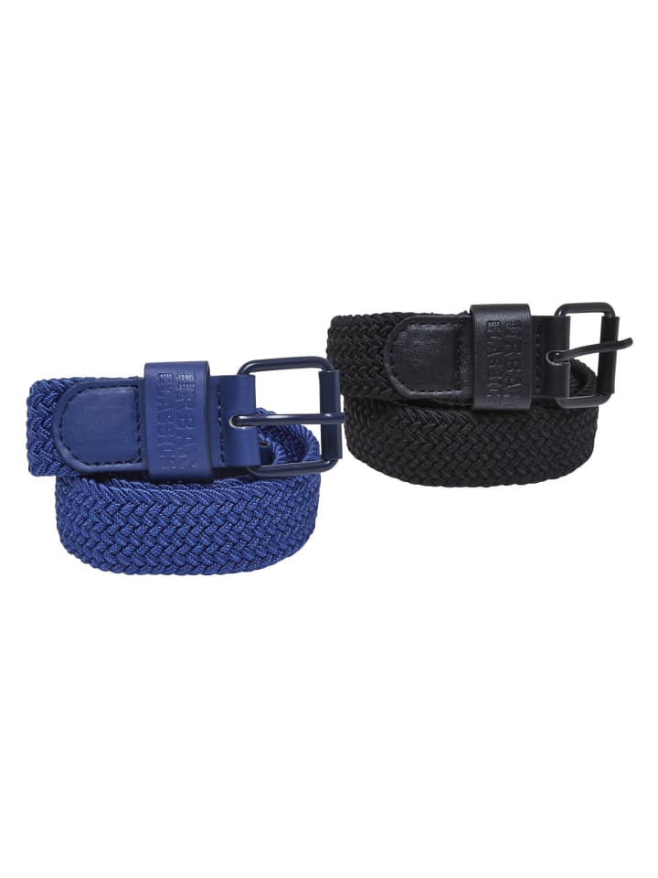 Belt in black/spaceblue