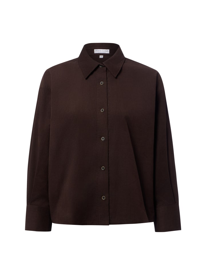 Cordbluse in schoko