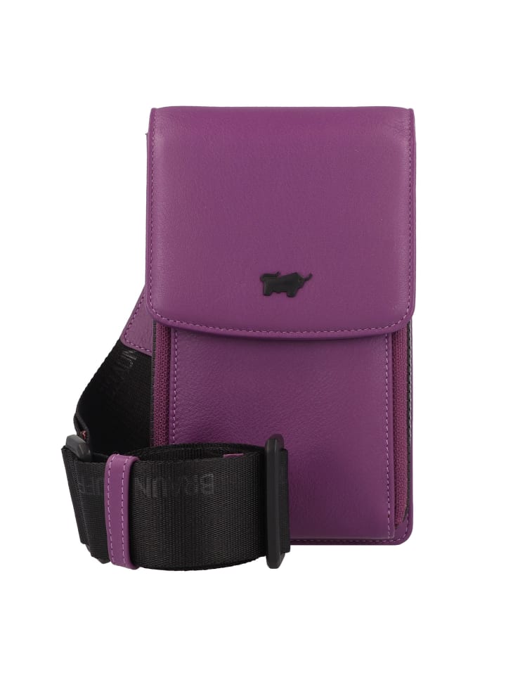 Capri Mini Bag Umhängetasche Leder 10 cm viola