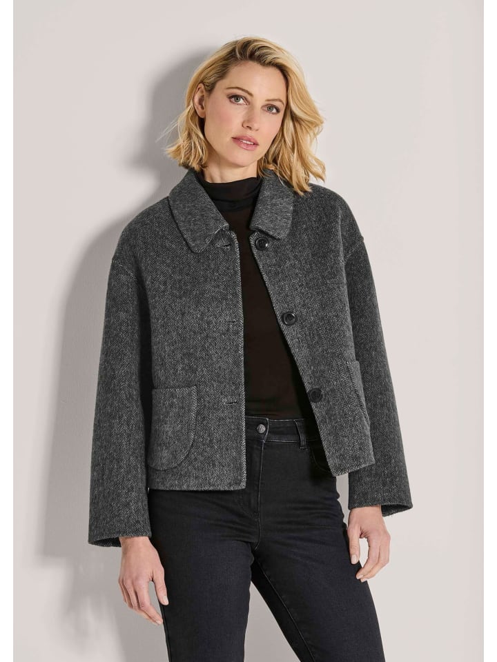 Elegante Jacke für kühle Tage in bleigrau / melange