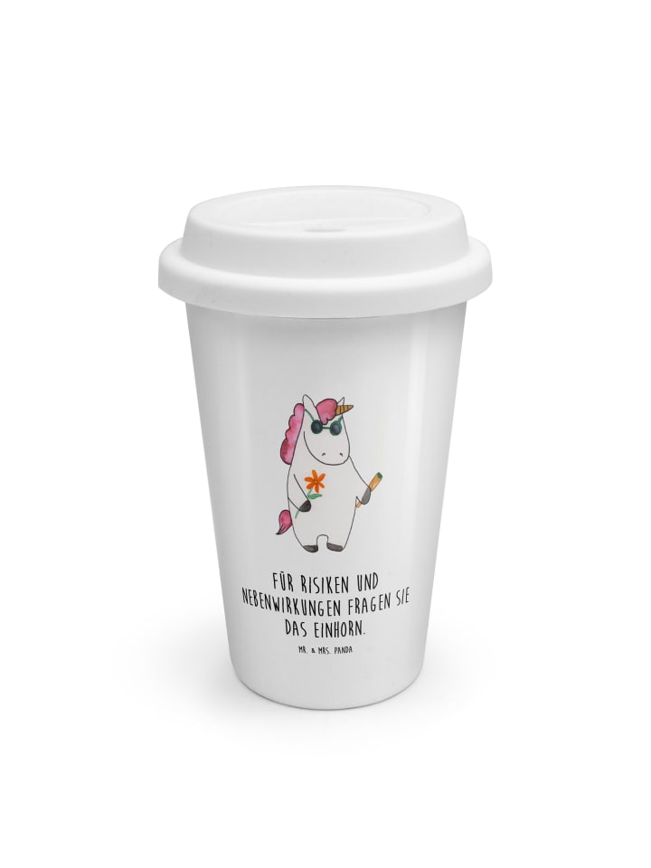 Tumbler Einhorn Woodstock mit Spruch in Weiß