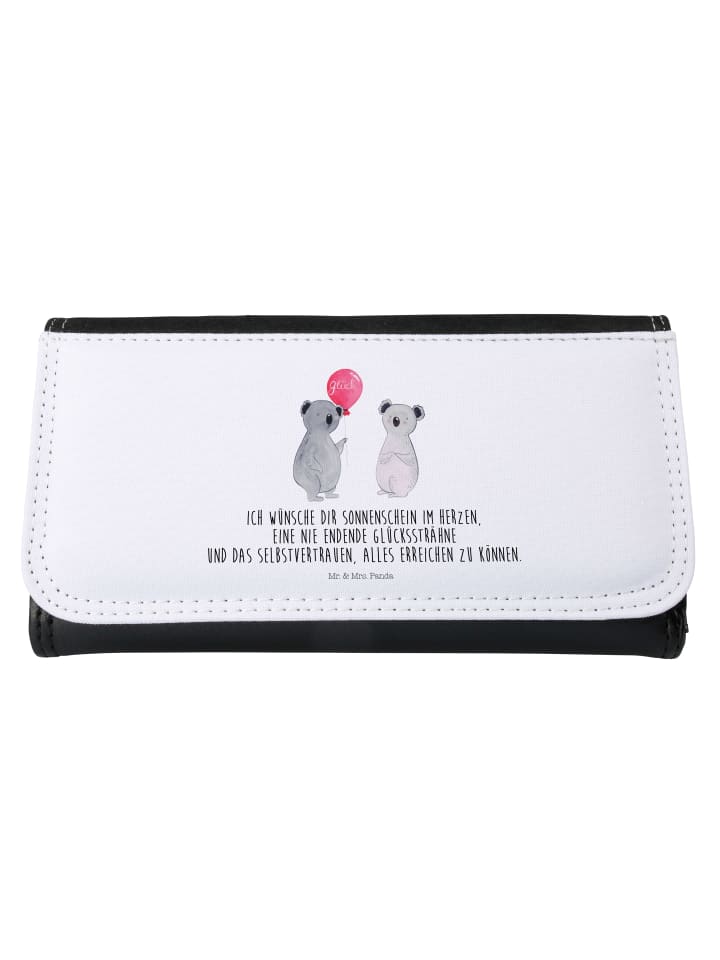 Wallet Koala Luftballon mit Spruch in Weiß