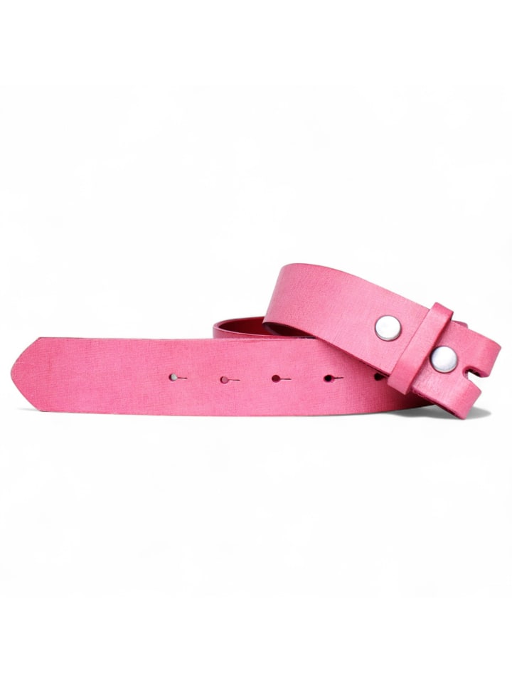 Damen Ledergürtel Wechselgürtel in Rosé
