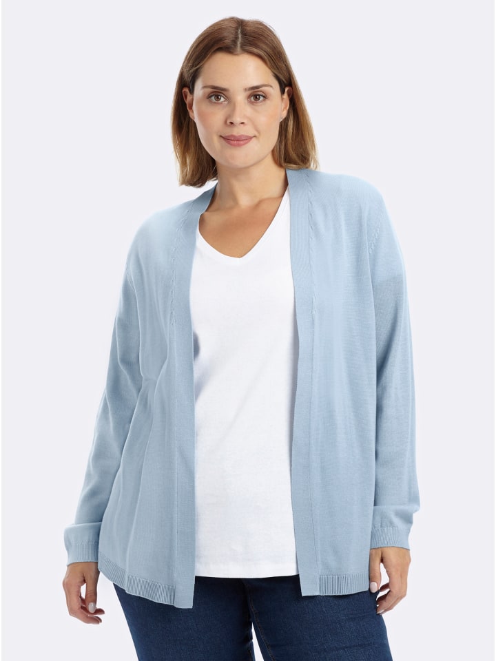 Strickjacke in hellblau