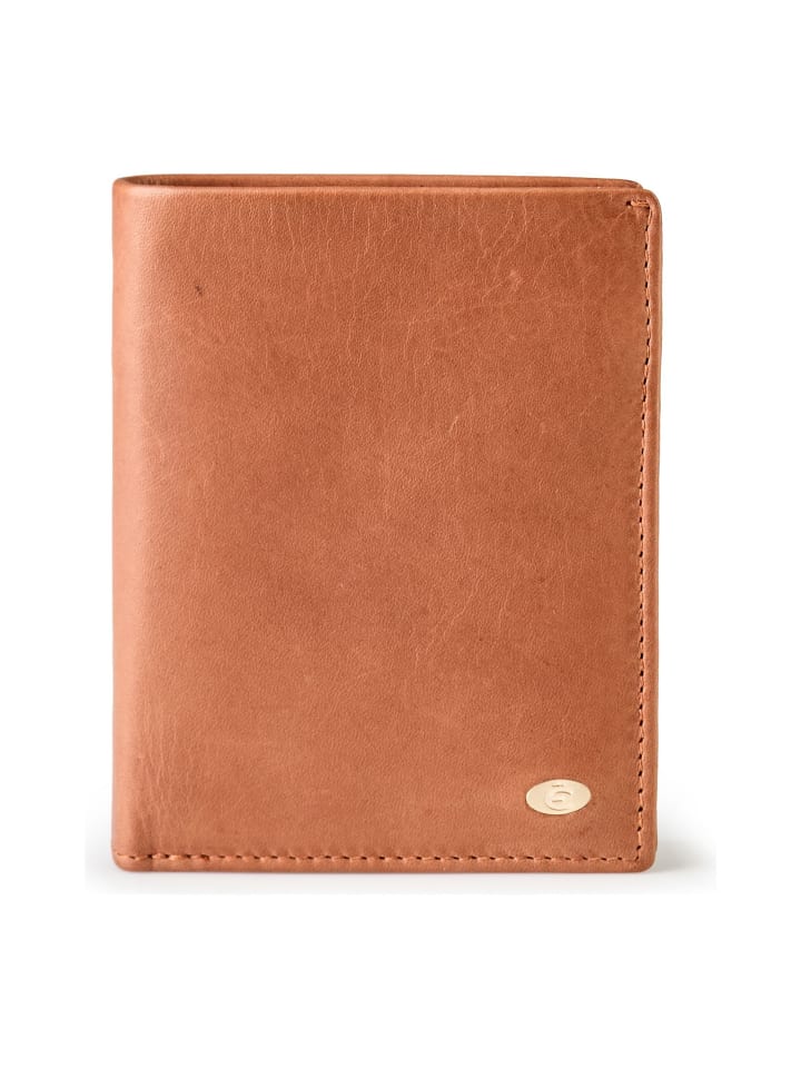 Chicago Geldbörse RFID Schutz Leder 11.5 cm cognac