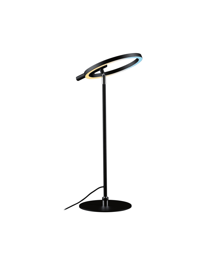 LED Schreibtischleuchte Odila Tunable White Schwarz matt, Chrom