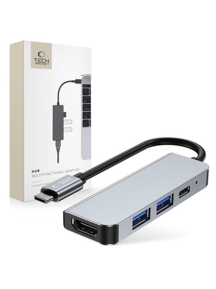 HUB Tech Protect V2 4in1 USB-C USB-A 3.0USB-A 2.0 USB-C