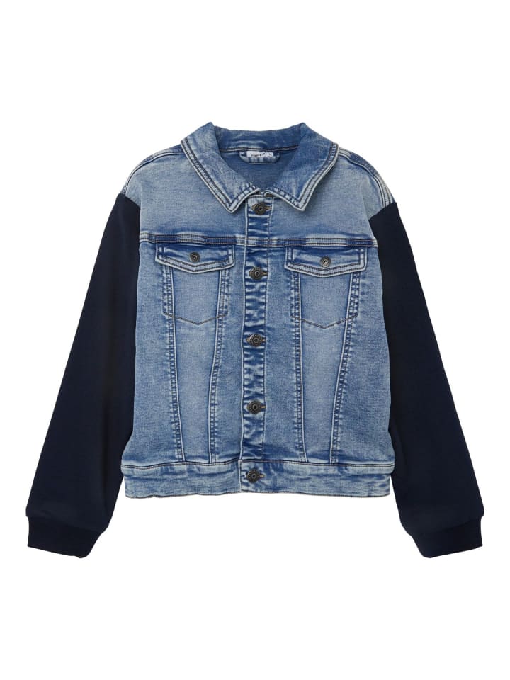 Jeans Jacke Stretch Denim NKMDAE in Hellblau