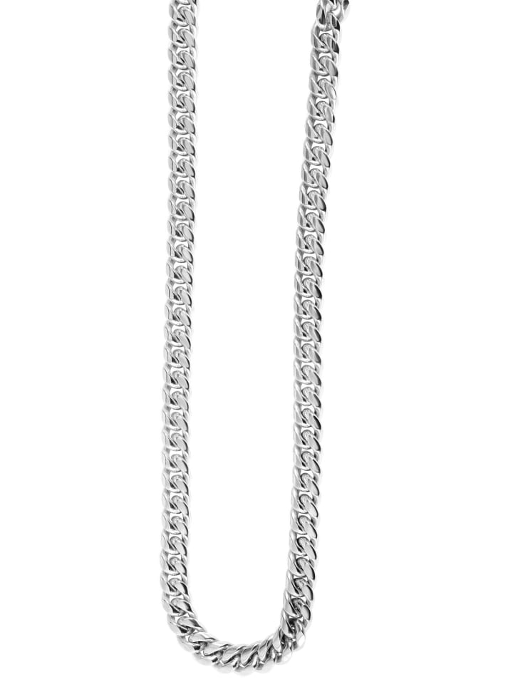 Unisex Halskette – Panzerkette aus Edelstahl 70 cm in silber