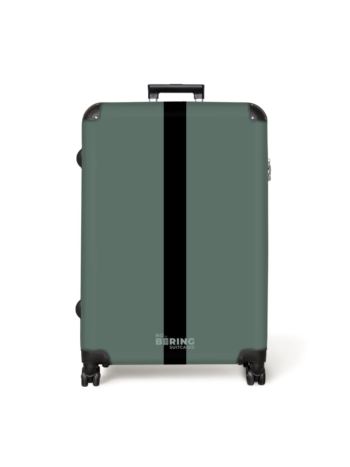 Suitcase, Koffer, Reisekoffer Grün schwarz