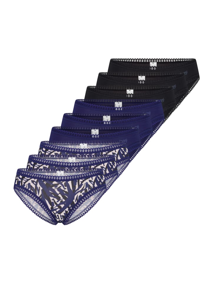 Mini Slip GO Crush in Schwarz / blau