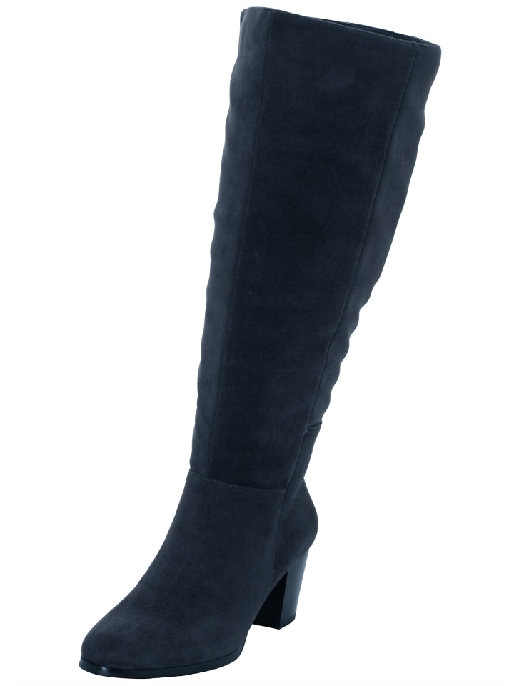 Weitschaftstiefel in jeansblau