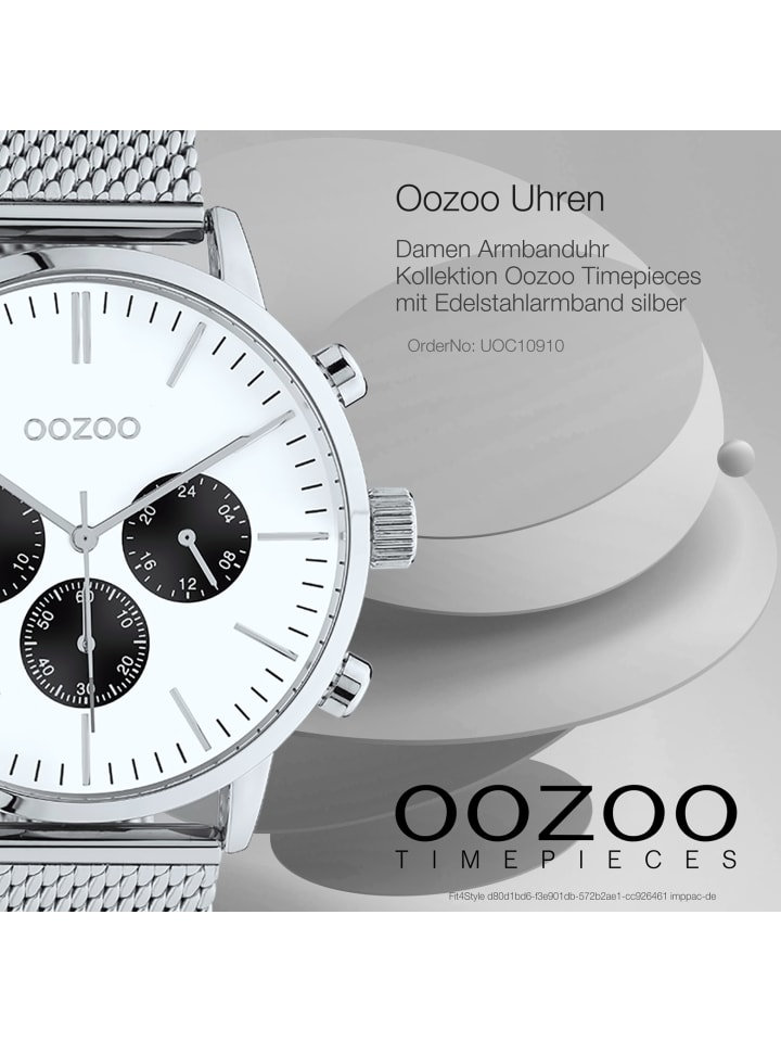 Oozoo Armbanduhr Oozoo Timepieces silber groß (ca. 45mm) günstig kaufen |  limango