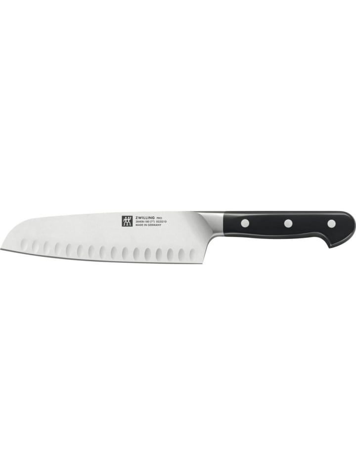 Santokumesser Küchenmesser Kochmesser in Schwarz