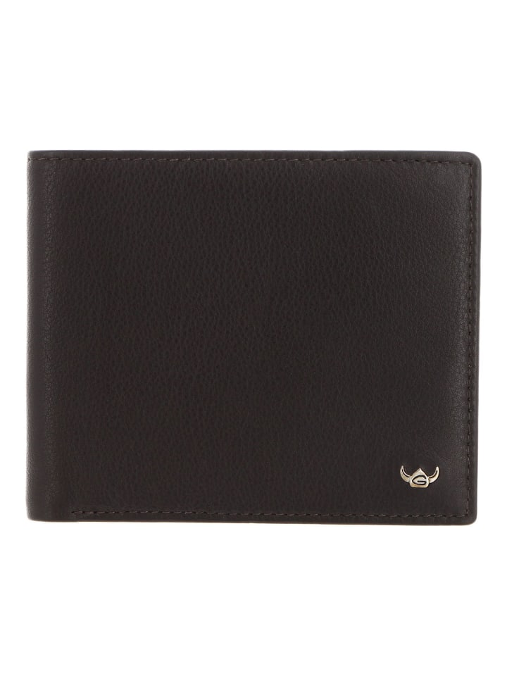 Dublin Geldbörse RFID Schutz Leder 10 cm braun
