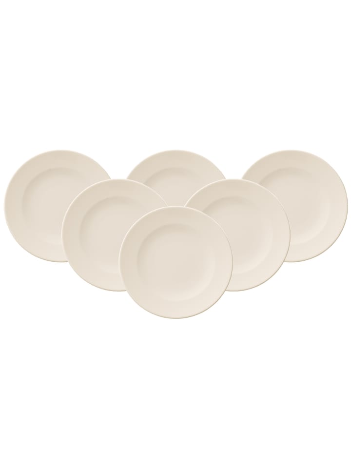 6er Set Brotteller For Me in Weiß ø 16 cm