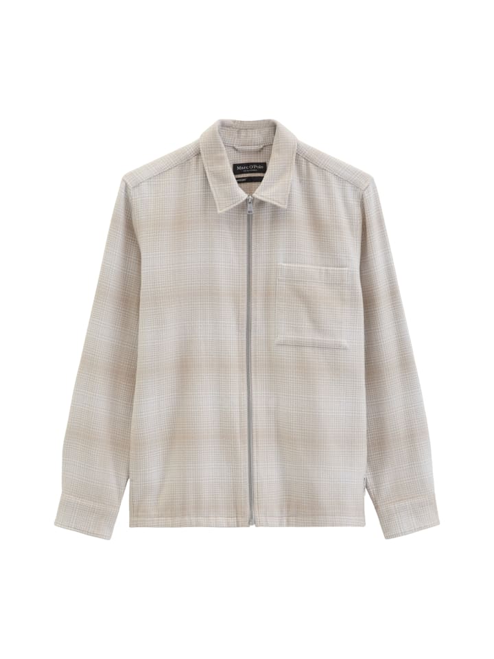 Overshirt regular in Medium Beige