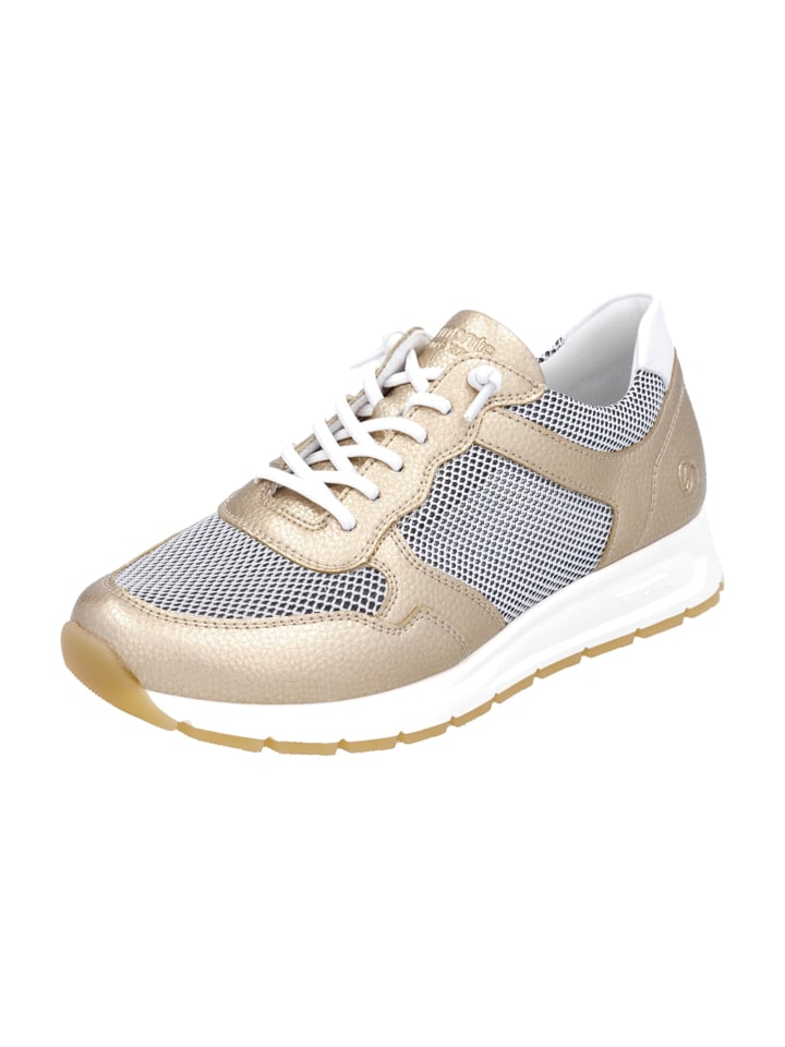 Sportliche Schnürschuhe in Gold