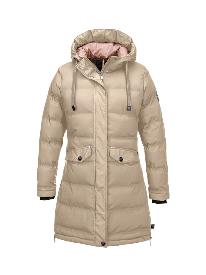 Wintermantel "Piratenbraut Almaria", Steppparka, in sand