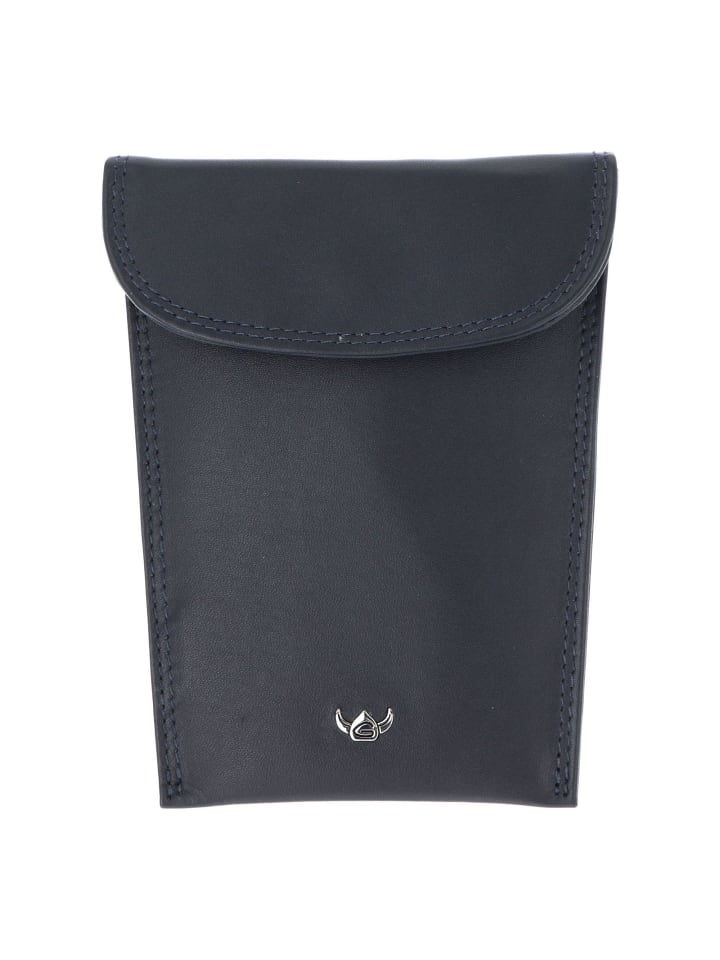 Polo Schlüsseletui Leder 8.5 cm marineblau