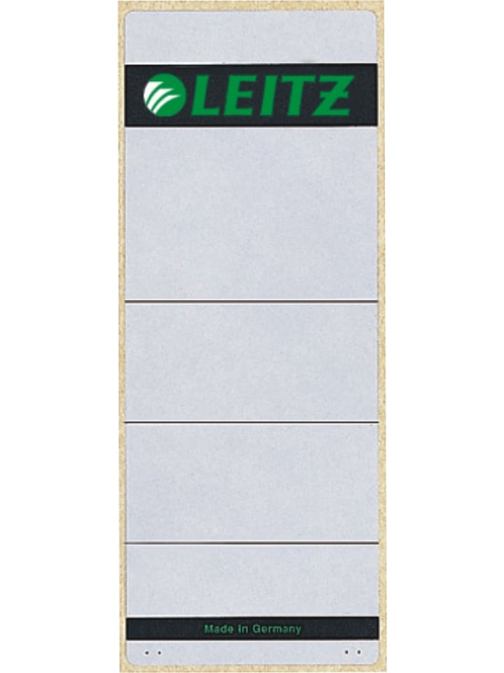Ordnerrückenschilder 61x157 selbstklebend grau Packung mit 10 Stück
