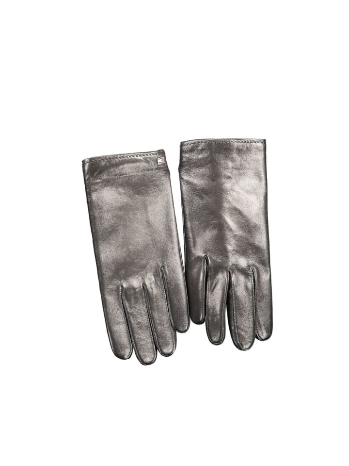Schwarz Leder Herren Handschuh
