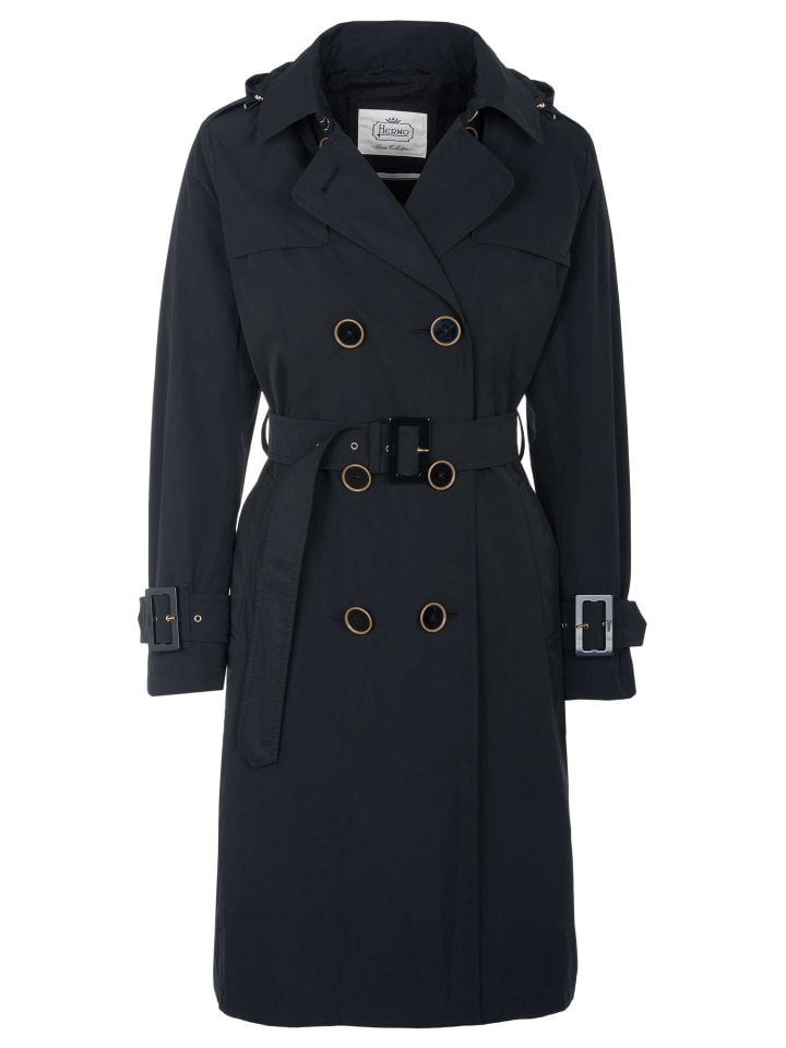 Kurzmantel für Damen in schwarz