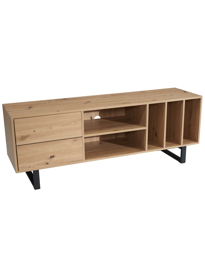 TV- und Lowboards in Braun / Spanplatte / 150x40x55