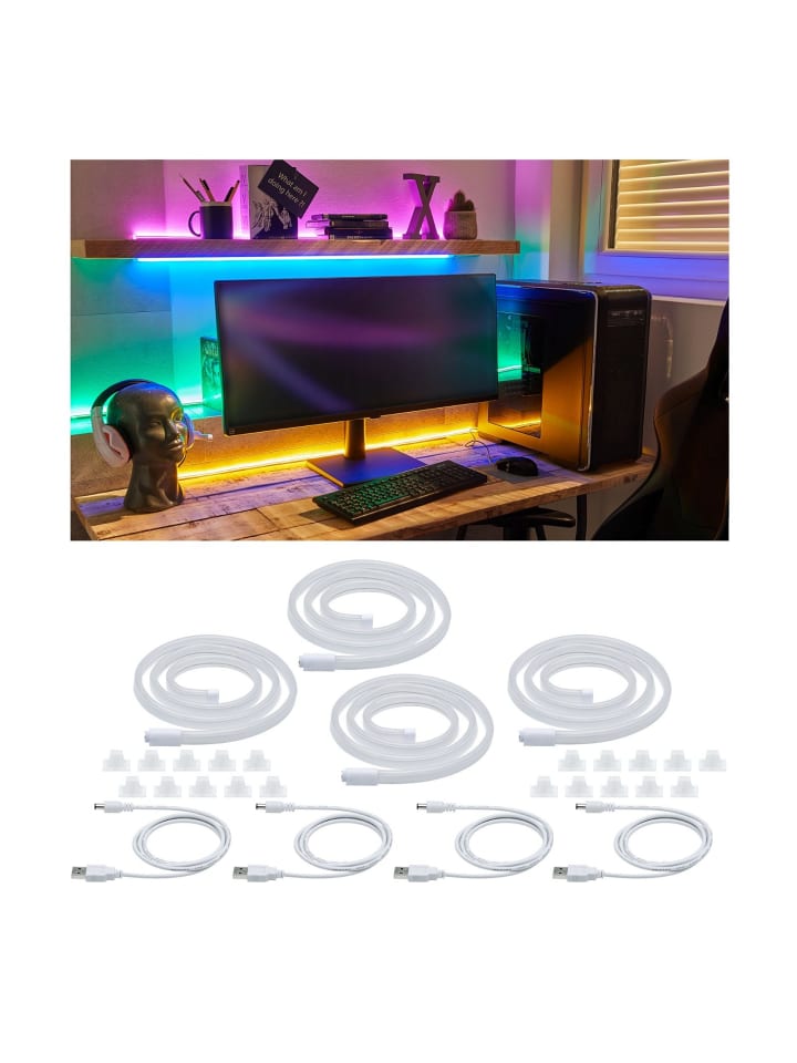 Neon Colorflex USB Strip Set 4x1m 4x4,5W 5V