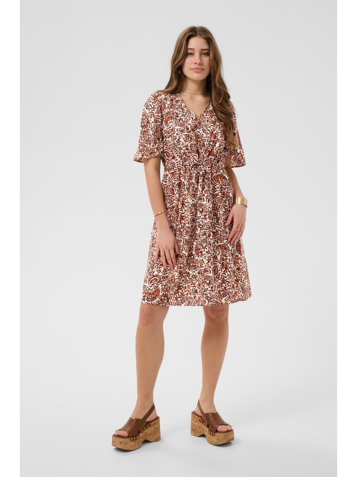 Kleid CRTiah Feminine in Orange Saraza Flower