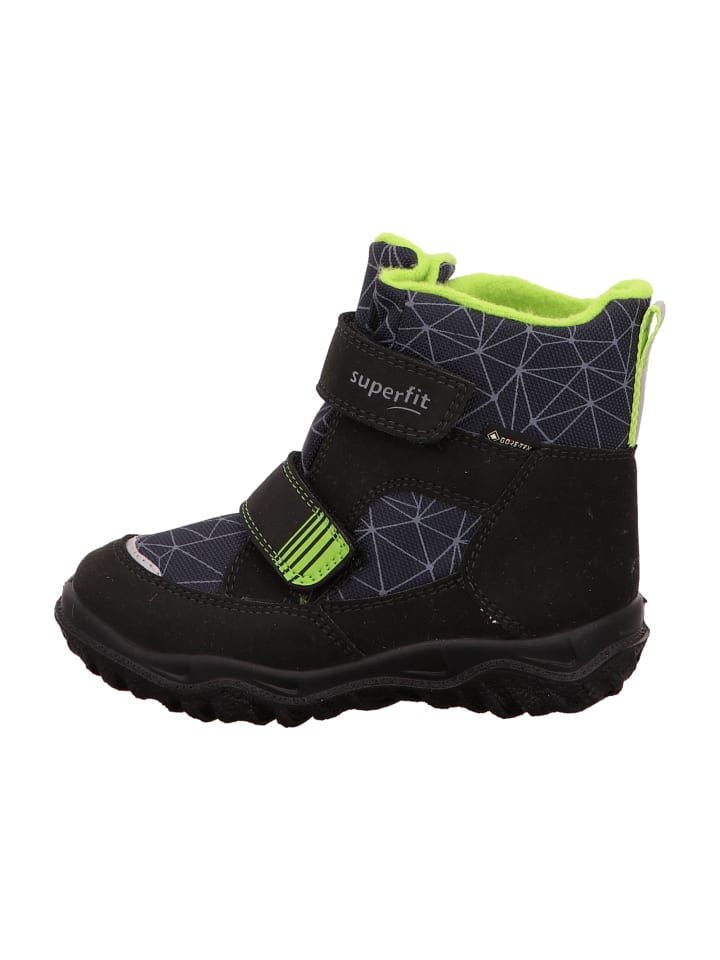 Klettstiefel in Schwarz
