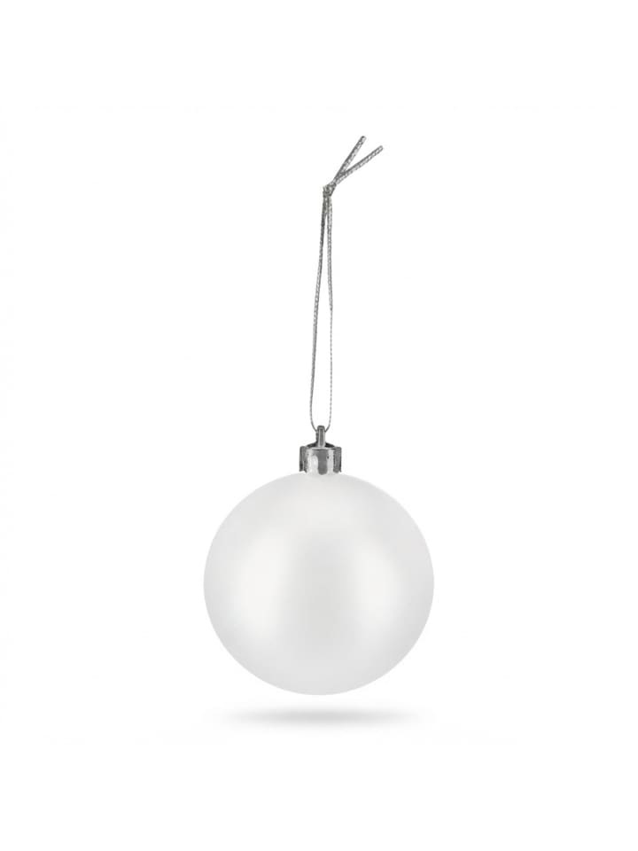 50 x Weihnachtskugeln Set in Weiß