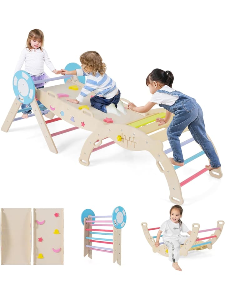 Klettergerüst Indoor 3er Set in Bunt