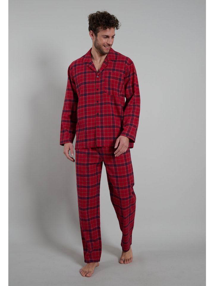 X-Mas Pyjama in rot-mittel-Karo