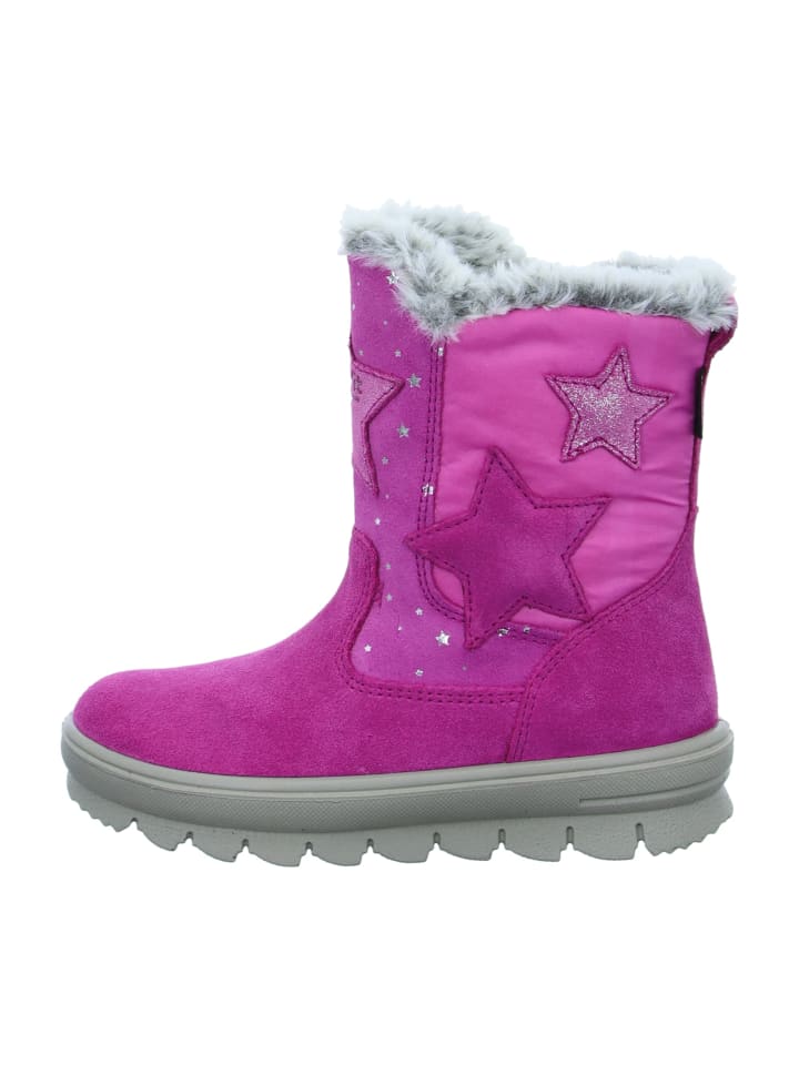 Halbhohe Stiefel in Pink