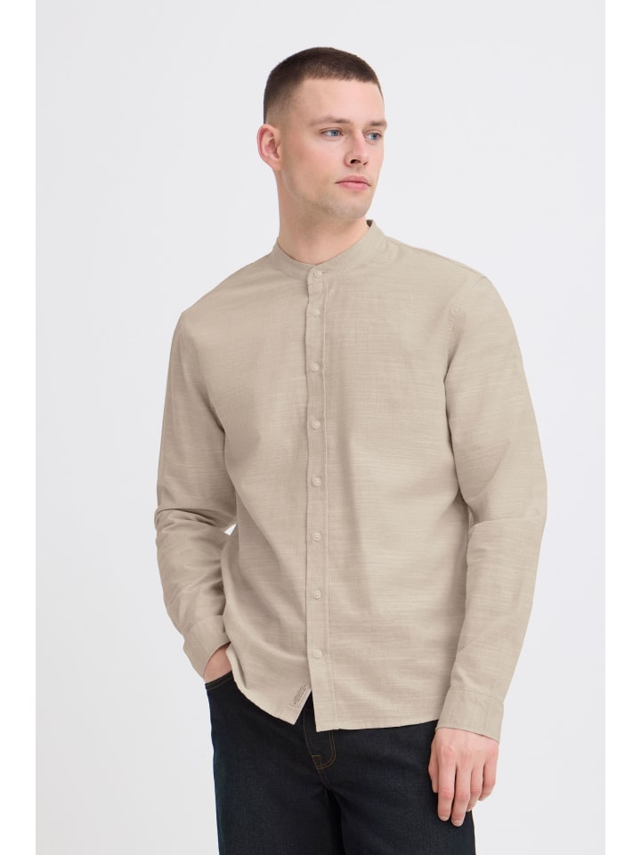 Langarmhemd BHDaris in Beige