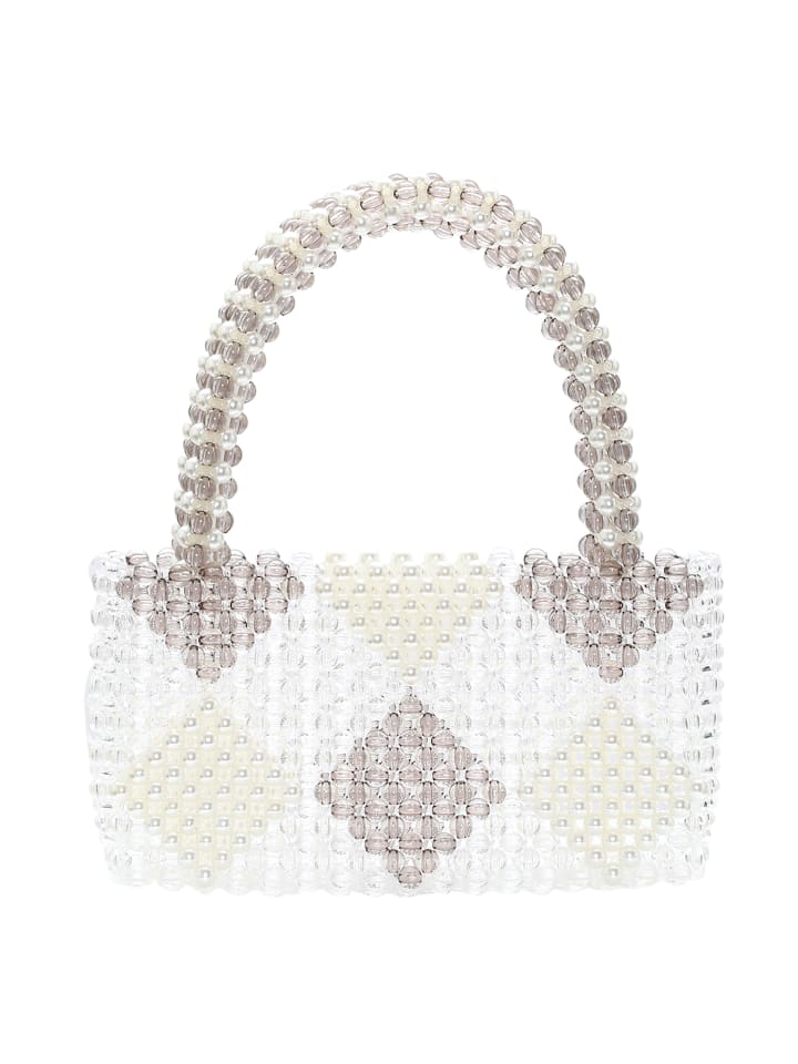 Women Handbag in Wollweiss Mehrfarbig