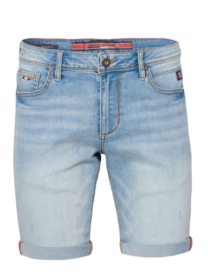 Bermuda Cowboy Strecth Regular Fit in blau