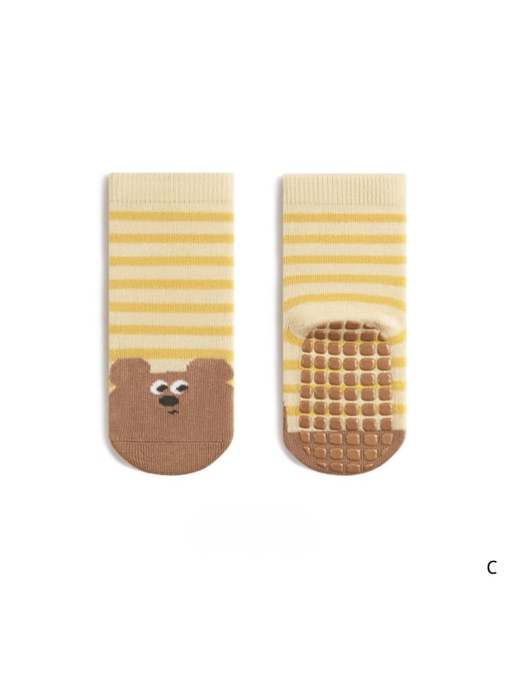 5er-Pack Bodensocken mit Bärenmotiv