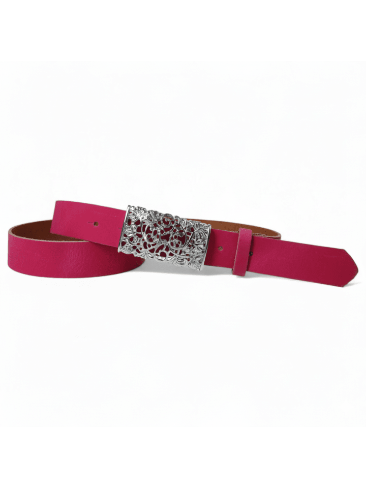 Ledergürtel in Pink